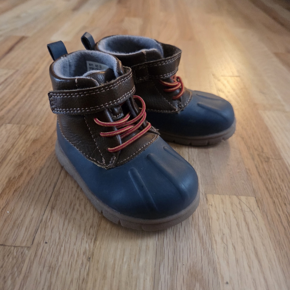 Carter's Brown and Navy Kids Boots